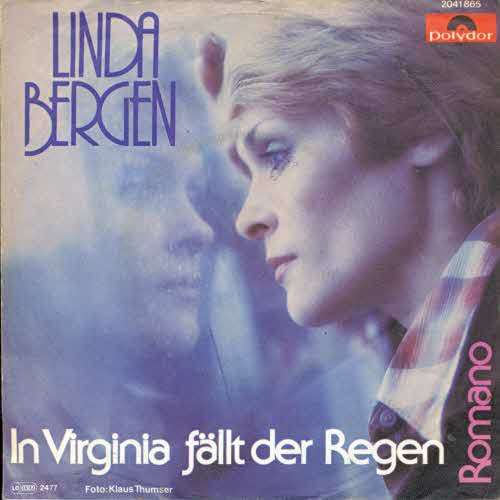 Cover Linda Bergen - In Virginia Fällt Der Regen (7, Single) Schallplatten Ankauf