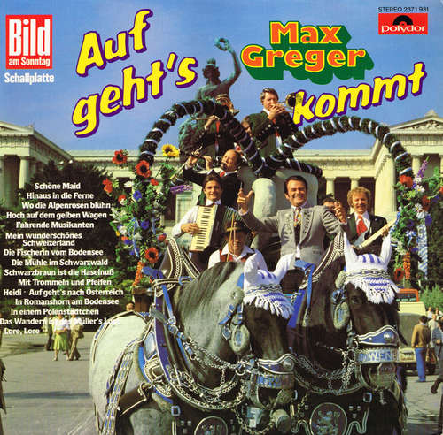 Cover Max Greger - Auf Geht's Max Greger Kommt  (LP, Album, Mixed) Schallplatten Ankauf