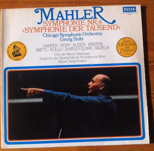 Cover Gustav Mahler - Chicago Symphony Orchestra*, Georg Solti - Symphonie No. 8 (Symphonie Der Tausend) (2xLP, Album, Club) Schallplatten Ankauf