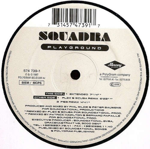 Cover Squadra - Playground (12) Schallplatten Ankauf