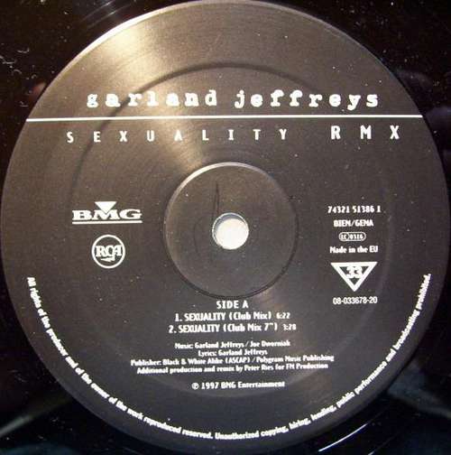 Cover Garland Jeffreys - Sexuality (Remix) (12) Schallplatten Ankauf