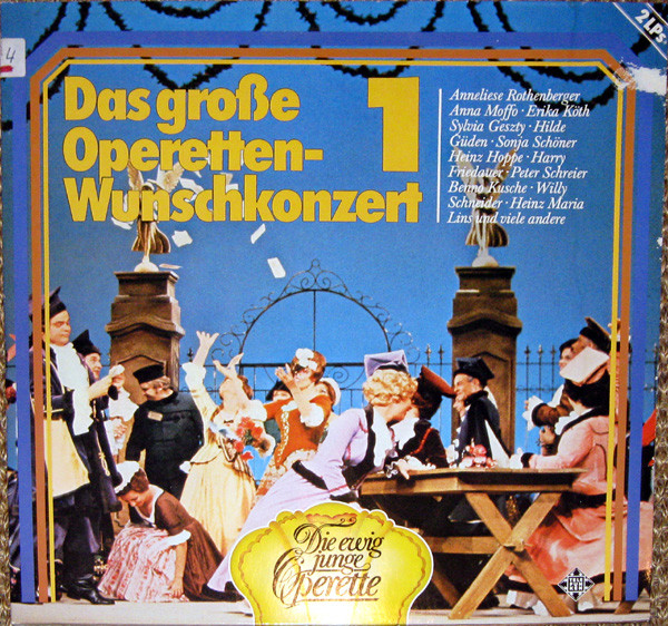 Cover Various - Das Große Operetten-Wunschkonzert 1 - Die Ewig Junge Operette (2xLP, Comp, Gat) Schallplatten Ankauf