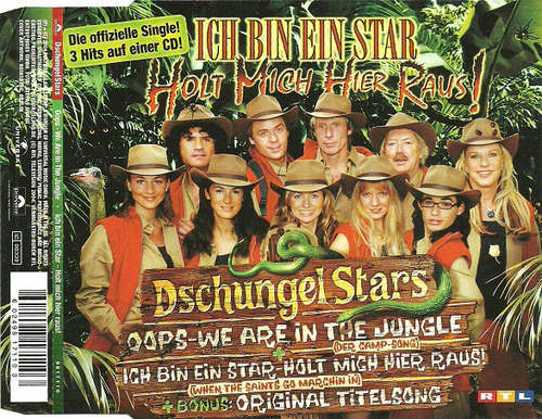 Cover Dschungel Stars* - Oops - We Are In The Jungle (Der Camp-Song) (CD, Maxi, Copy Prot.) Schallplatten Ankauf