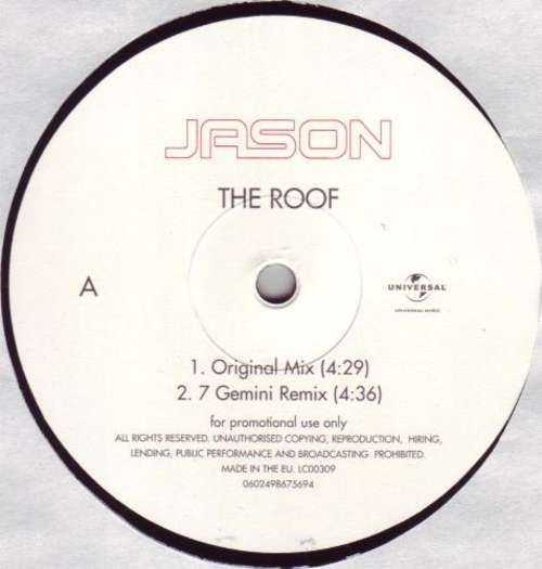 Cover Jason (5) - The Roof (12, Promo) Schallplatten Ankauf