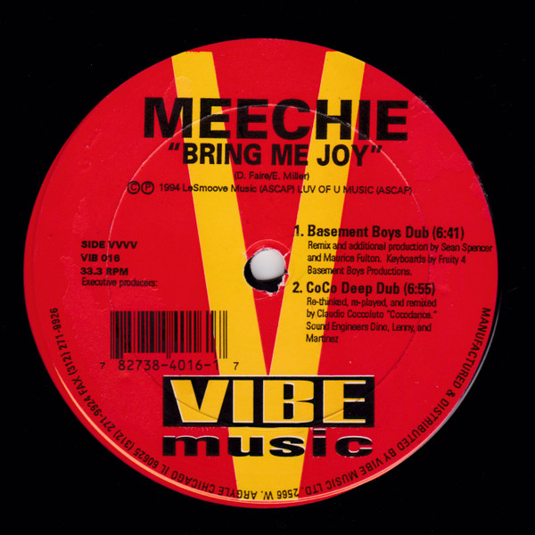 Cover Meechie - Bring Me Joy (2x12) Schallplatten Ankauf