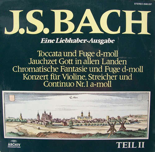 Cover Various - J.S. Bach - Eine Liebhaber-Ausgabe, Teil 2 (LP) Schallplatten Ankauf