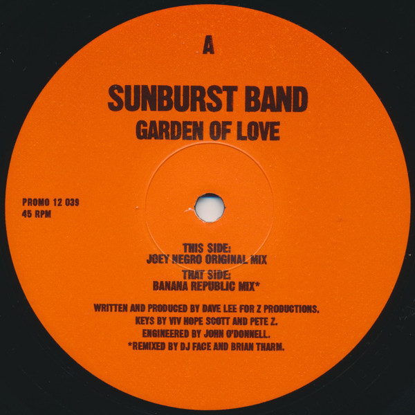 Cover The Sunburst Band - Garden Of Love (12, Promo) Schallplatten Ankauf