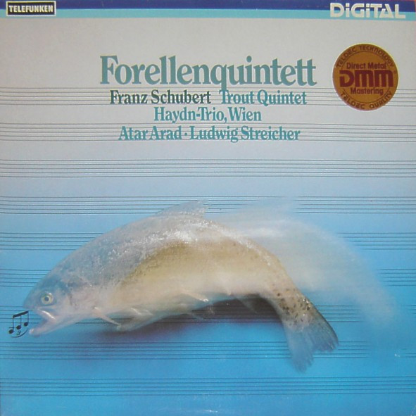 Cover Franz Schubert - Haydn-Trio, Wien, Atar Arad, Ludwig Streicher - Forellenquintett (Trout Quintet) (LP, Album, RM, Dig) Schallplatten Ankauf