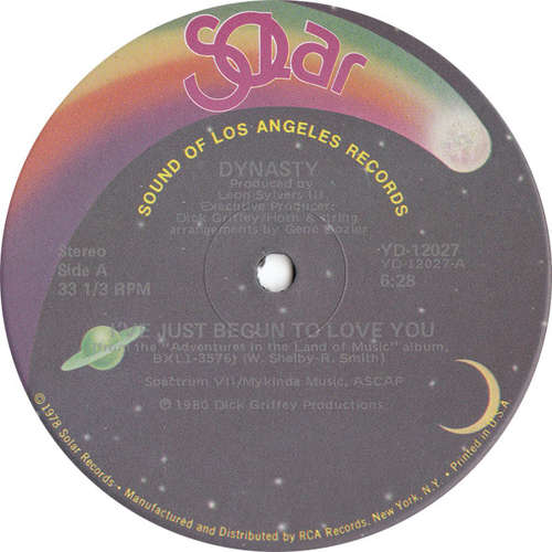 Cover Dynasty - I've Just Begun To Love You (12) Schallplatten Ankauf