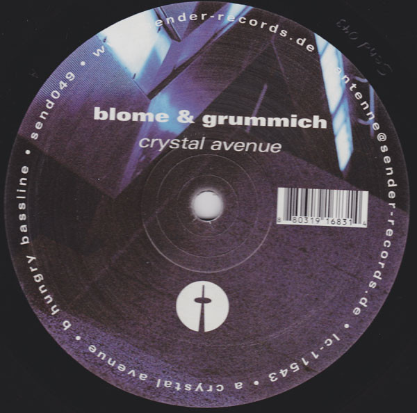 Cover Blome & Grummich - Crystal Avenue / Hungry Bassline (12) Schallplatten Ankauf