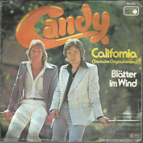 Bild Candy (45) - California (Deutsche Originalversion) / Blätter Im Wind (7, Single) Schallplatten Ankauf