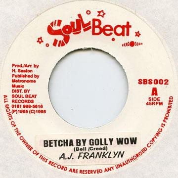 Cover A.J.Franklyn* - Betcha By Golly Wow (7, Single) Schallplatten Ankauf