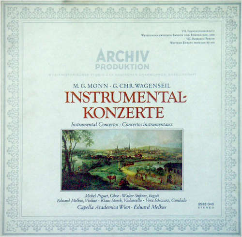 Cover Matthias Georg Monn, Georg Christoph Wagenseil - Instrumental-Konzerte (LP, Gat) Schallplatten Ankauf