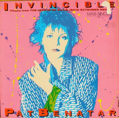 Cover Pat Benatar - Invincible (Theme From The Legend Of Billie Jean) (Extended Remix) (12, Maxi) Schallplatten Ankauf