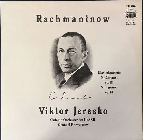 Cover Rachmaninow*, Viktor Jeresko*, Sinfonie-Orchester Der UdSSR*, Gennadi Prowatorow - Klavierkonzerte Nr. 2 C-moll Op. 18, Nr. 4 G-moll Op. 40 (LP) Schallplatten Ankauf