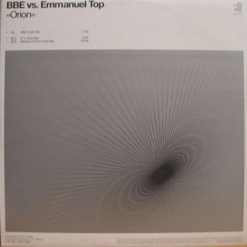 Cover B.B.E. vs. Emmanuel Top - Orion (12) Schallplatten Ankauf
