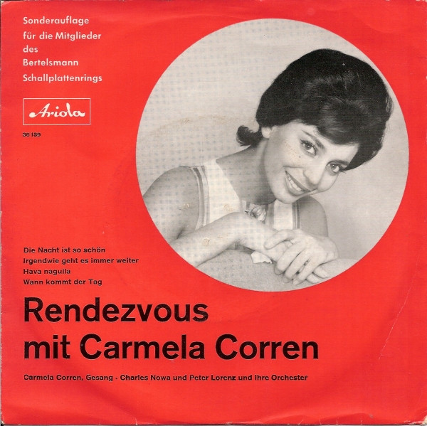 Cover Carmela Corren - Rendezvous Mit Carmela Corren (7, EP, S/Edition) Schallplatten Ankauf