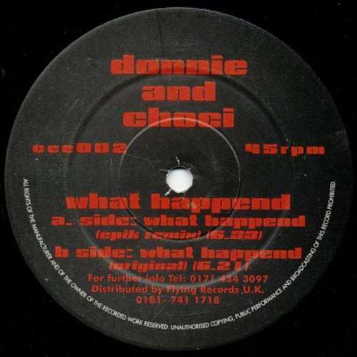 Cover Donnie (2) & Choci - What Happend (12) Schallplatten Ankauf