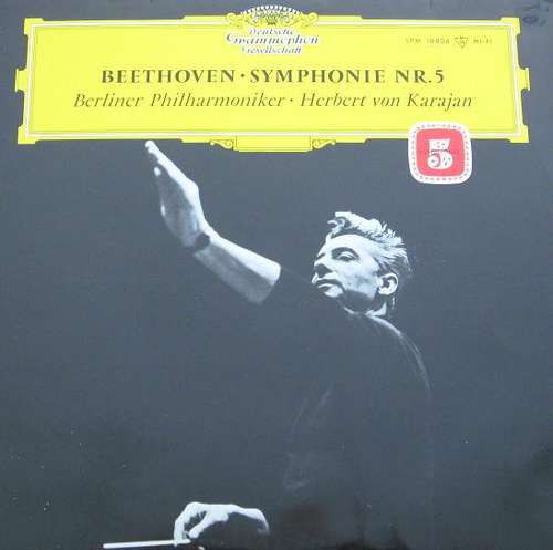 Cover Beethoven* - Berliner Philharmoniker • Herbert von Karajan - Symphonie Nr.5 (LP, Mono) Schallplatten Ankauf