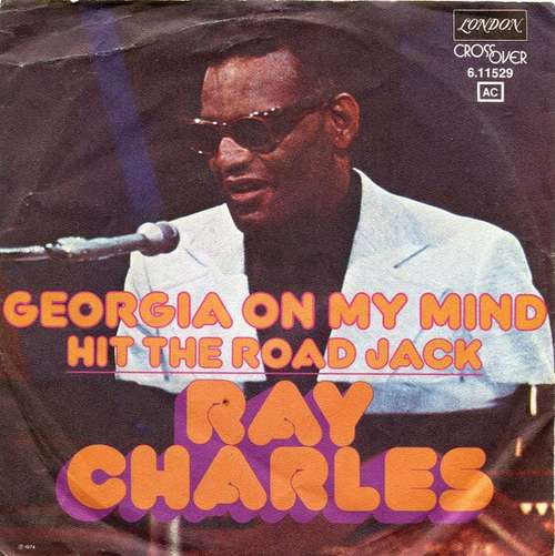 Cover Ray Charles - Georgia On My Mind / Hit The Road Jack (7, Single) Schallplatten Ankauf