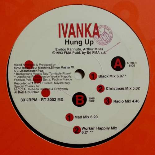 Cover Ivanka - Hung Up (12) Schallplatten Ankauf
