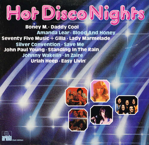 Cover Various - Hot Disco Nights (LP, Comp, Club) Schallplatten Ankauf