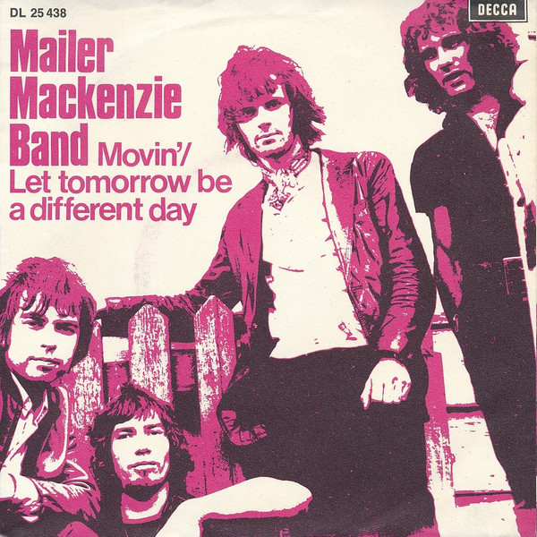 Cover Mailer Mackenzie Band - Movin' / Let Tomorrow Be A Different Day (7, Single) Schallplatten Ankauf