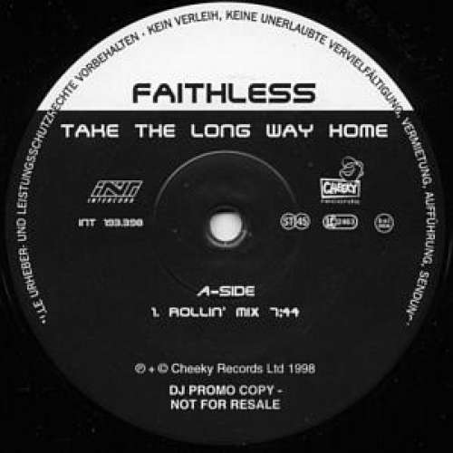 Cover Faithless - Take The Long Way Home (2x12, Promo) Schallplatten Ankauf