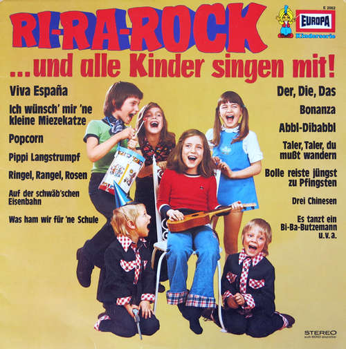 Cover Der Naher Kinderchor*, Bert Und Die Sieben Rock Pops - Ri-Ra-Rock ... Und Alle Kinder Singen Mit! (LP) Schallplatten Ankauf