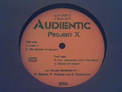 Cover Audientic - Projekt X (12, EP) Schallplatten Ankauf