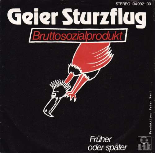 Cover Geier Sturzflug - Bruttosozialprodukt (7, Single) Schallplatten Ankauf