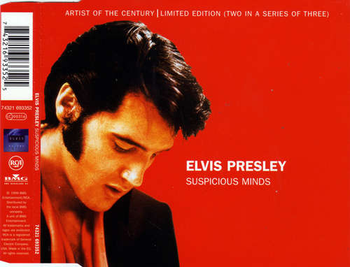 Cover Elvis Presley - Suspicious Minds (CD, Maxi, Ltd, CD2) Schallplatten Ankauf