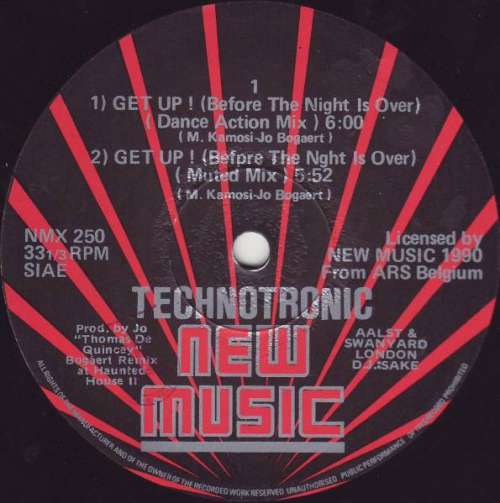 Cover Technotronic - Get Up (Before The Night Is Over) (12) Schallplatten Ankauf
