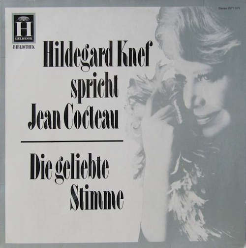 Cover Hildegard Knef Spricht Jean Cocteau - Die Geliebte Stimme (LP, RE) Schallplatten Ankauf