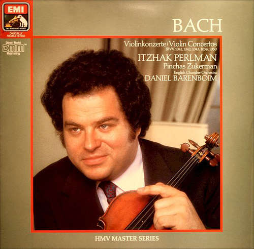 Cover Bach* - Itzhak Perlman • Pinchas Zukerman • English Chamber Orchestra • Daniel Barenboim - Violinkonzerte / Violin Concertos - BWV 1041, 1042, 1043, 1056, 1060 (LP, Comp, RM) Schallplatten Ankauf