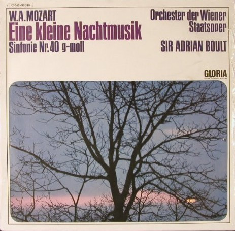 Cover W.A. Mozart* - Eine Kleine Nachtmusik / Sinfonie Nr. 40 G-Moll (LP, Album, RE) Schallplatten Ankauf
