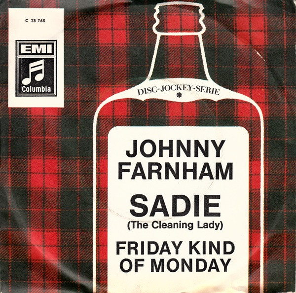 Cover Johnny Farnham* - Sadie (The Cleaning Lady) (7, Single, Mono) Schallplatten Ankauf