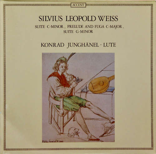 Cover Silvius Leopold Weiss* - Konrad Junghänel - Suite C-Minor, Prelude And Fuga C-Major, Suite G-Minor (LP) Schallplatten Ankauf