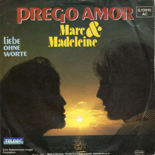 Cover Marc & Madeleine - Prego Amor (7, Single) Schallplatten Ankauf