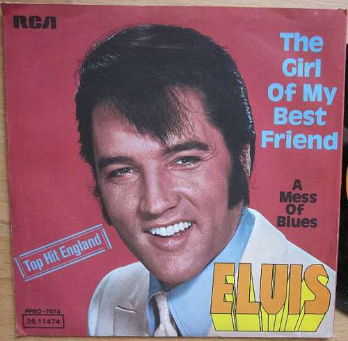 Cover Elvis Presley With The Jordanaires - The Girl Of My Best Friend (7, Single, RE) Schallplatten Ankauf