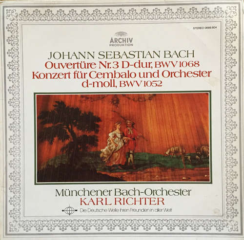 Cover Johann Sebastian Bach - Ouvertüre Nr. 3 D-Dur, BWV 1068, Konzert Für Cembalo Und Orchester D-Moll, BWV 1052 (LP) Schallplatten Ankauf