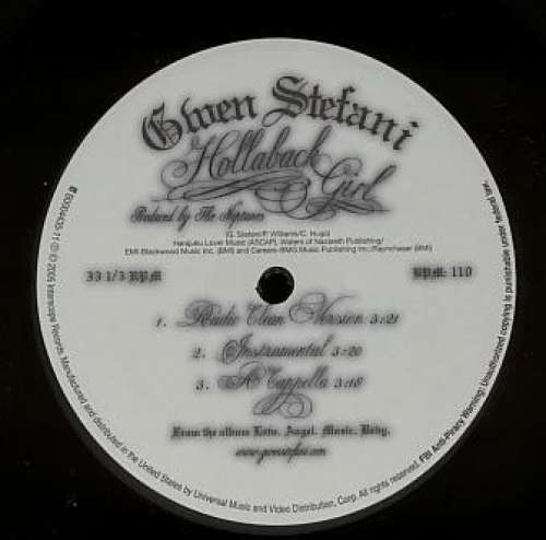 Cover Gwen Stefani - Hollaback Girl (12) Schallplatten Ankauf