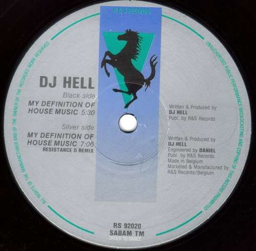 Cover DJ Hell* - My Definition Of House Music (12) Schallplatten Ankauf