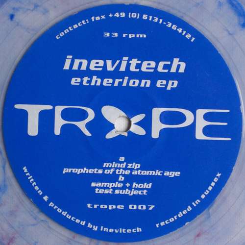 Cover Inevitech* - Etherion EP (12, EP, Blu) Schallplatten Ankauf