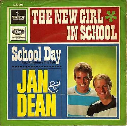 Cover Jan & Dean - The New Girl In School / School Day (Ring! Ring! Goes My Bell) (7) Schallplatten Ankauf