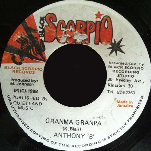 Cover Anthony 'B'* - Granma Granpa (7) Schallplatten Ankauf