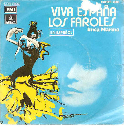 Cover Imca Marina - Viva España / Los Faroles (En Español) (7, Single) Schallplatten Ankauf
