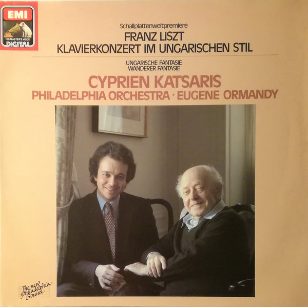 Cover Franz Liszt - Cyprien Katsaris - Eugene Ormandy - The Philadelphia Orchestra - Klavierkonzert Im Ungarischen Stil (LP, Album, Gat) Schallplatten Ankauf