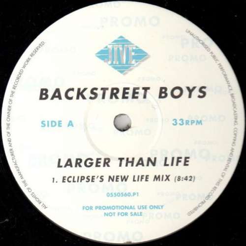 Cover Backstreet Boys - Larger Than Life (12, Promo) Schallplatten Ankauf