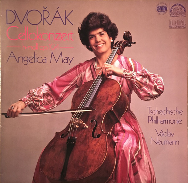 Cover Dvořák* - Angelica May, Tschechische Philharmonie*, Václav Neumann - Cellkonzert H-moll Op. 104 (LP, Album, Club) Schallplatten Ankauf